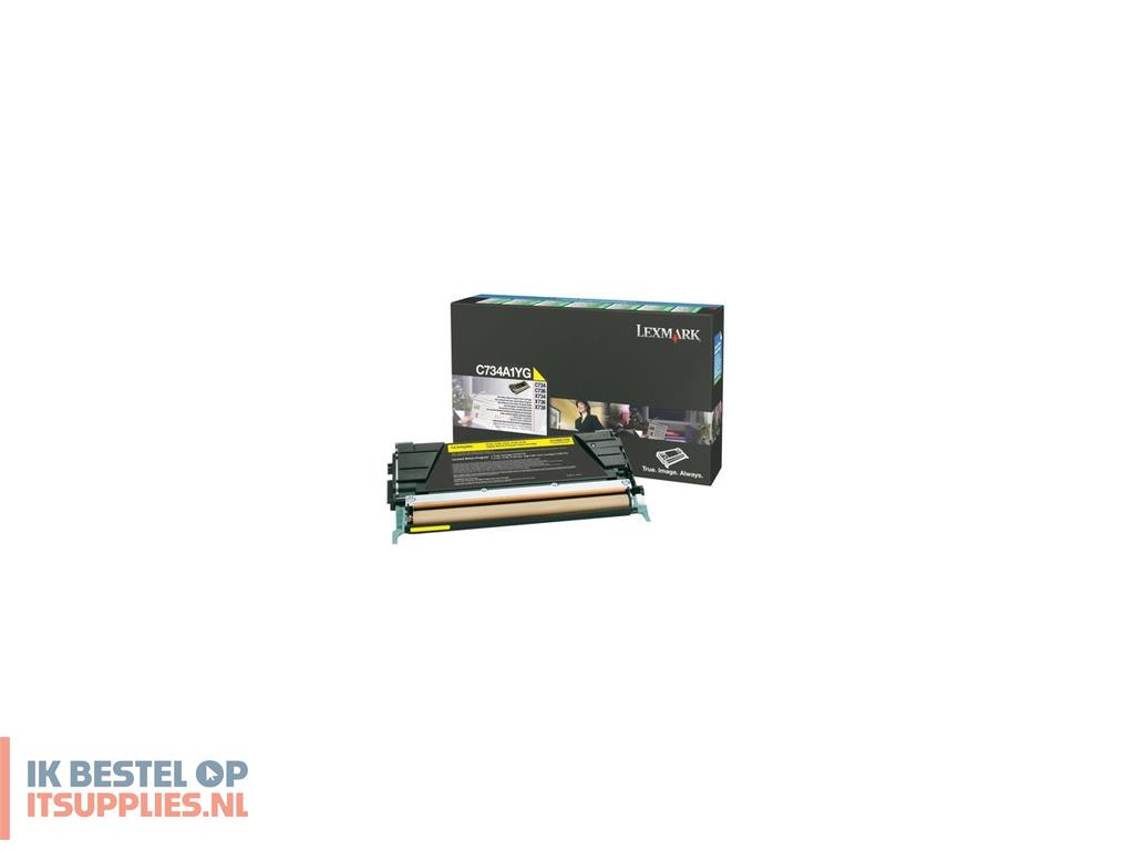 2619010-lexmark_c734a1yg_tonercartridge_1_stuks_origineel_geel