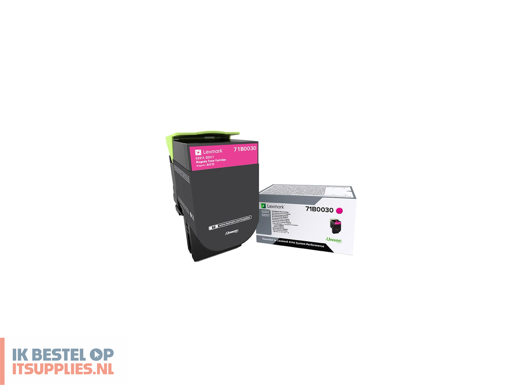 5211366-lexmark_71b0030_tonercartridge_1_stuks_origineel_magenta