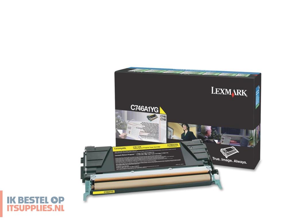 4540048-lexmark_c746a1yg_tonercartridge_1_stuks_origineel_geel