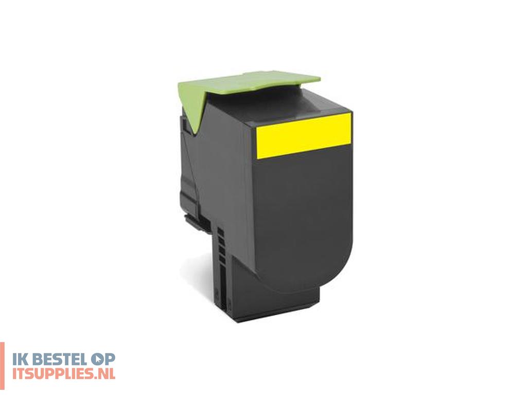 5257518-lexmark_80c2sye_tonercartridge_1_stuks_origineel_geel