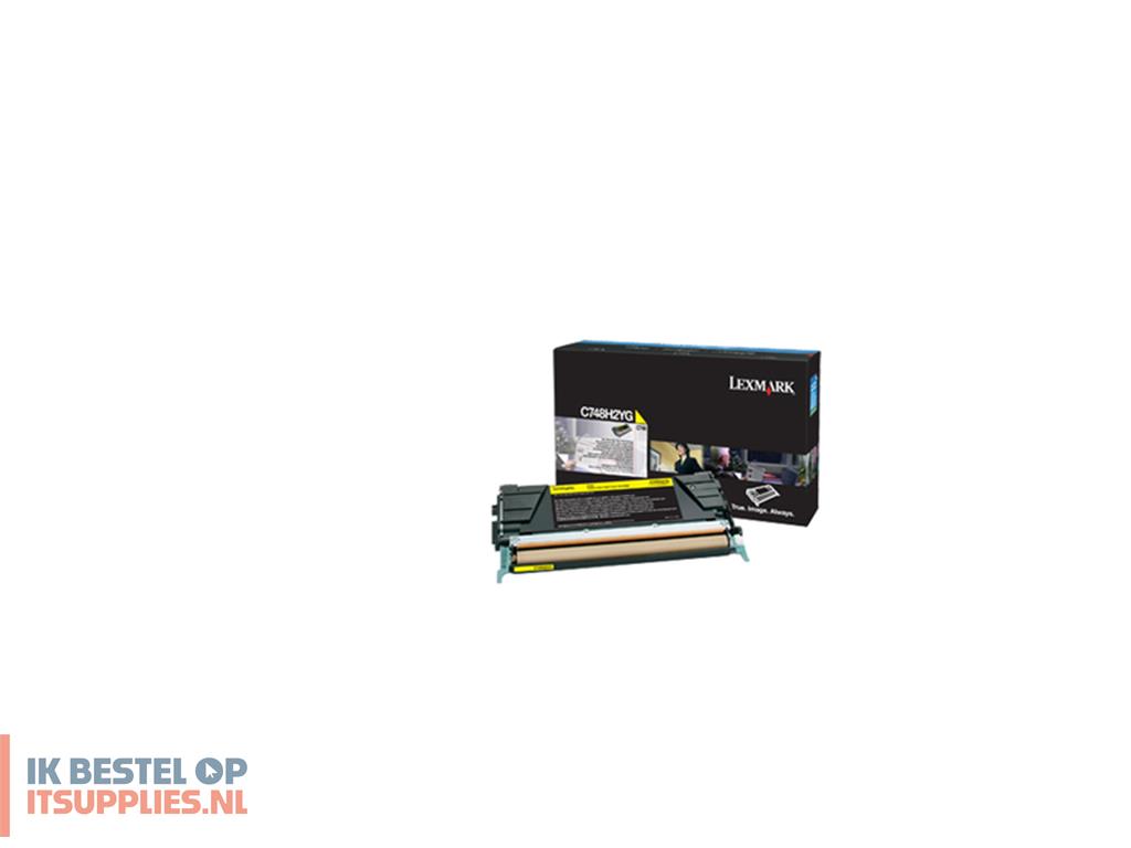 4555331-lexmark_c748h2yg_tonercartridge_1_stuks_origineel_geel