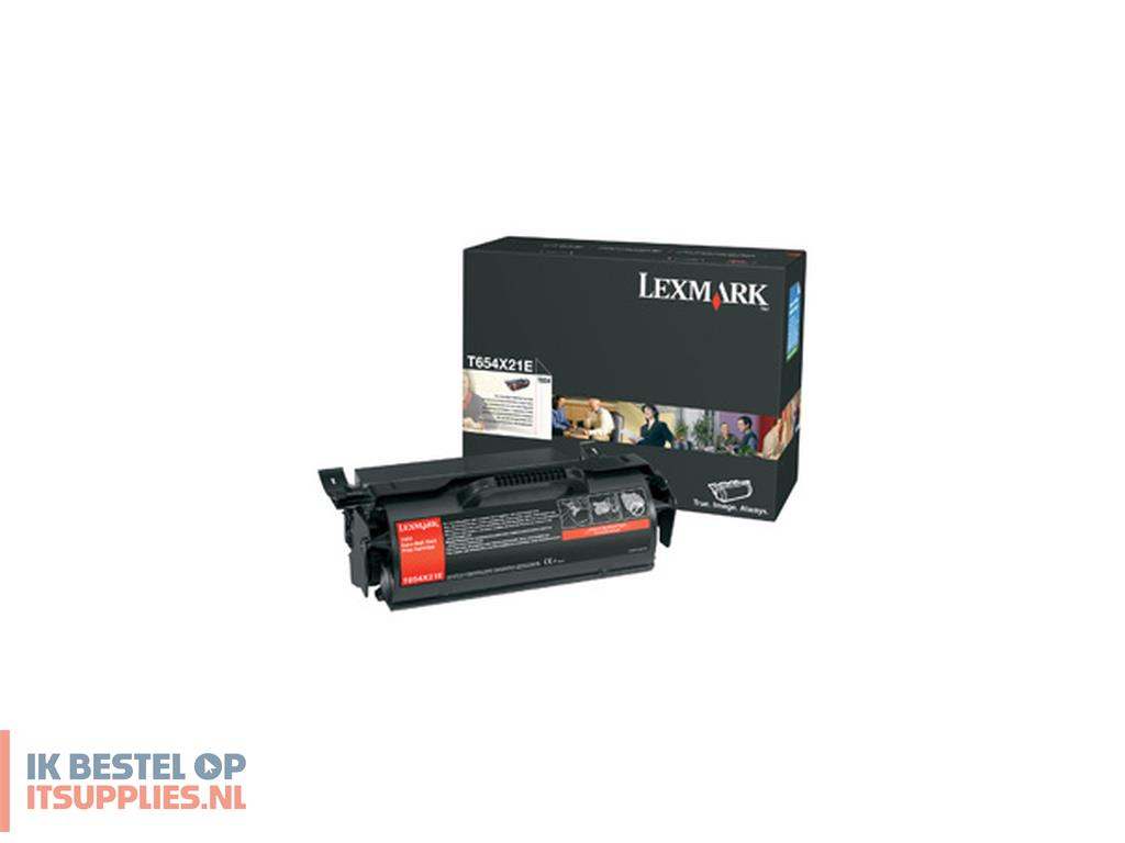 1732753-lexmark_t654x21e_tonercartridge_1_stuks_origineel_zwart