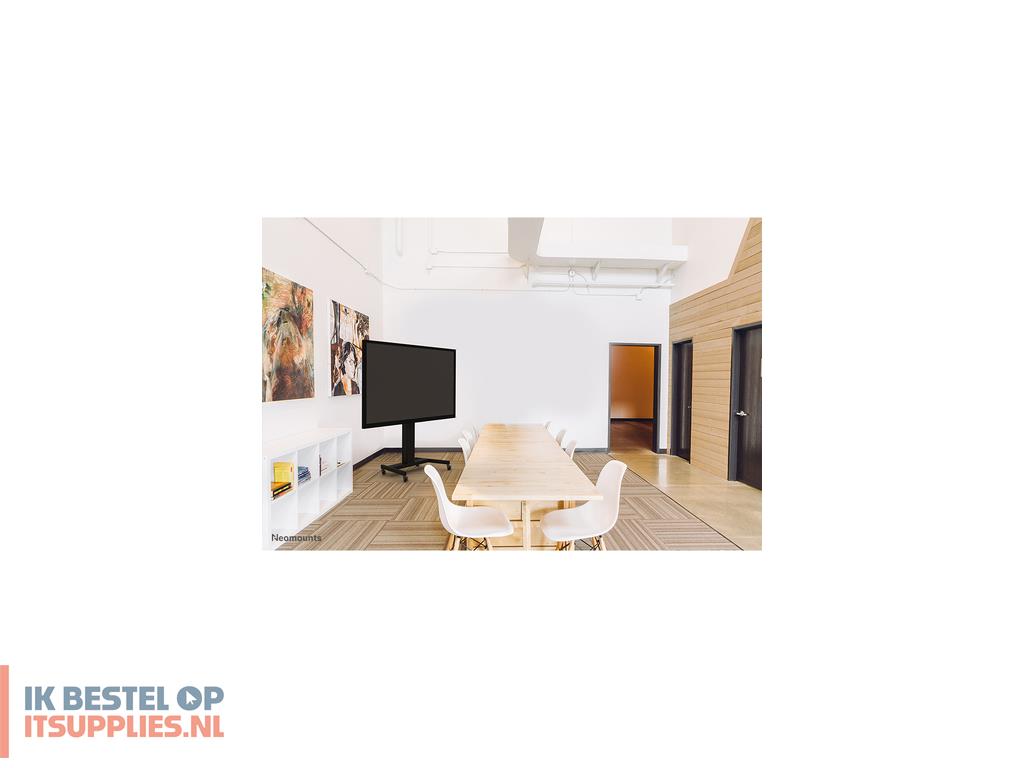 0446290-neomounts_plasma-m2500black_flat_panel_bureau_steun_2-54_m_100_vloer_zwart