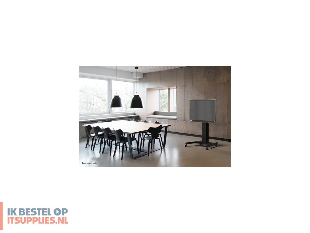 0447923-neomounts_plasma-m2500black_flat_panel_bureau_steun_2-54_m_100_vloer_zwart