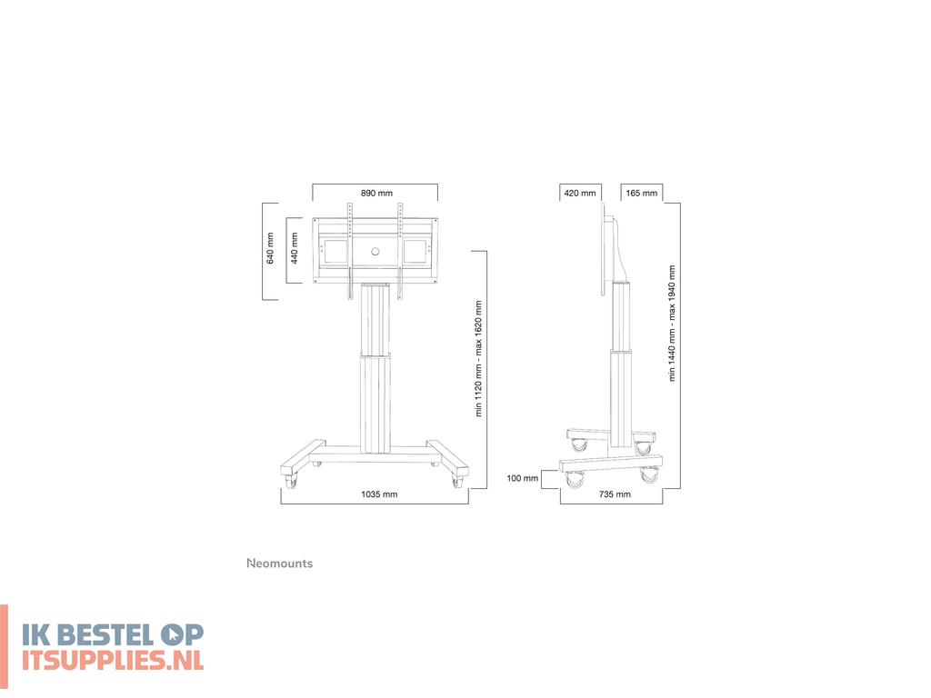0452086-neomounts_plasma-m2500black_flat_panel_bureau_steun_2-54_m_100_vloer_zwart