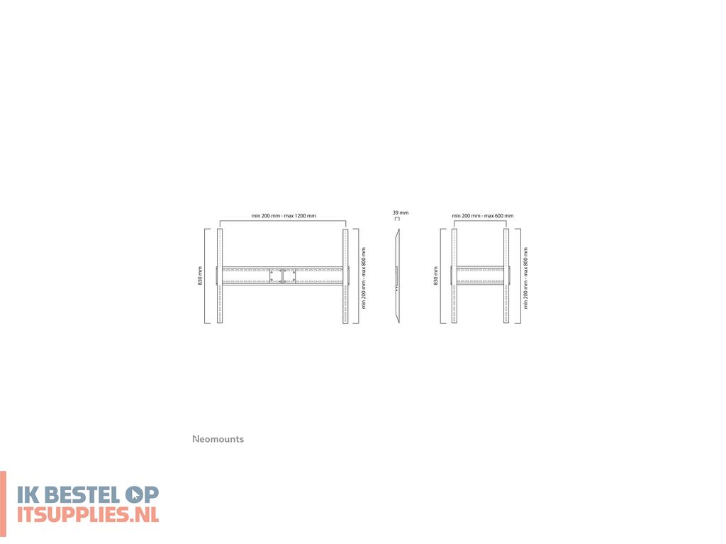 3553386-neomounts_lfd-w1500_tv-bevestiging_2-54_m_100_zwart