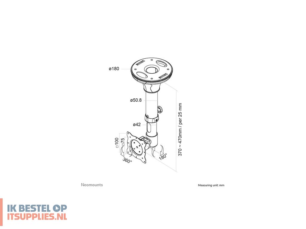 1554518-neomounts_fpma-c025black_bevestiging_voor_signage-beeldschermen_76-2_cm_30_zwart