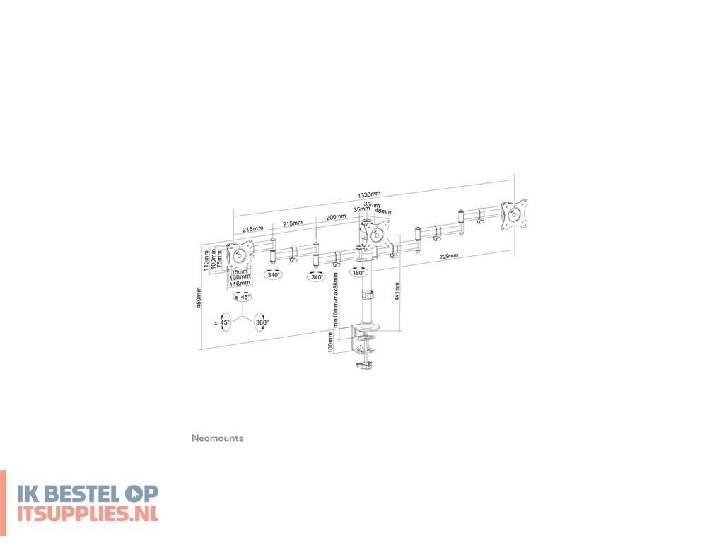 3054203-neomounts_nm-d135d3black_flat_panel_bureau_steun_68-6_cm_27_zwart