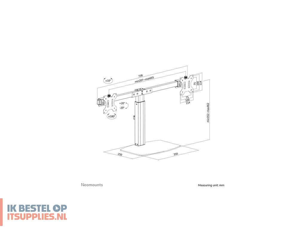 0917337-neomounts_fpma-d865dblack_flat_panel_bureau_steun_68-6_cm_27_zwart