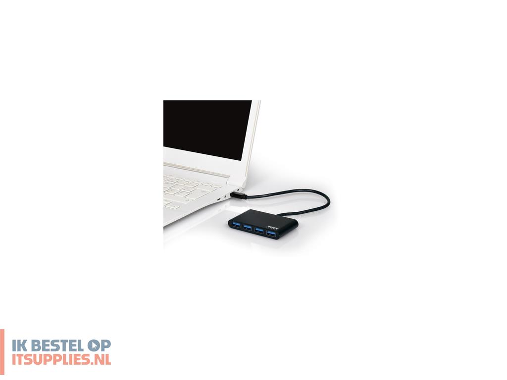0952479-port_designs_900123_interface_hub_usb_32_gen_1_31_gen_1_type-c_5000_mbits_zwart