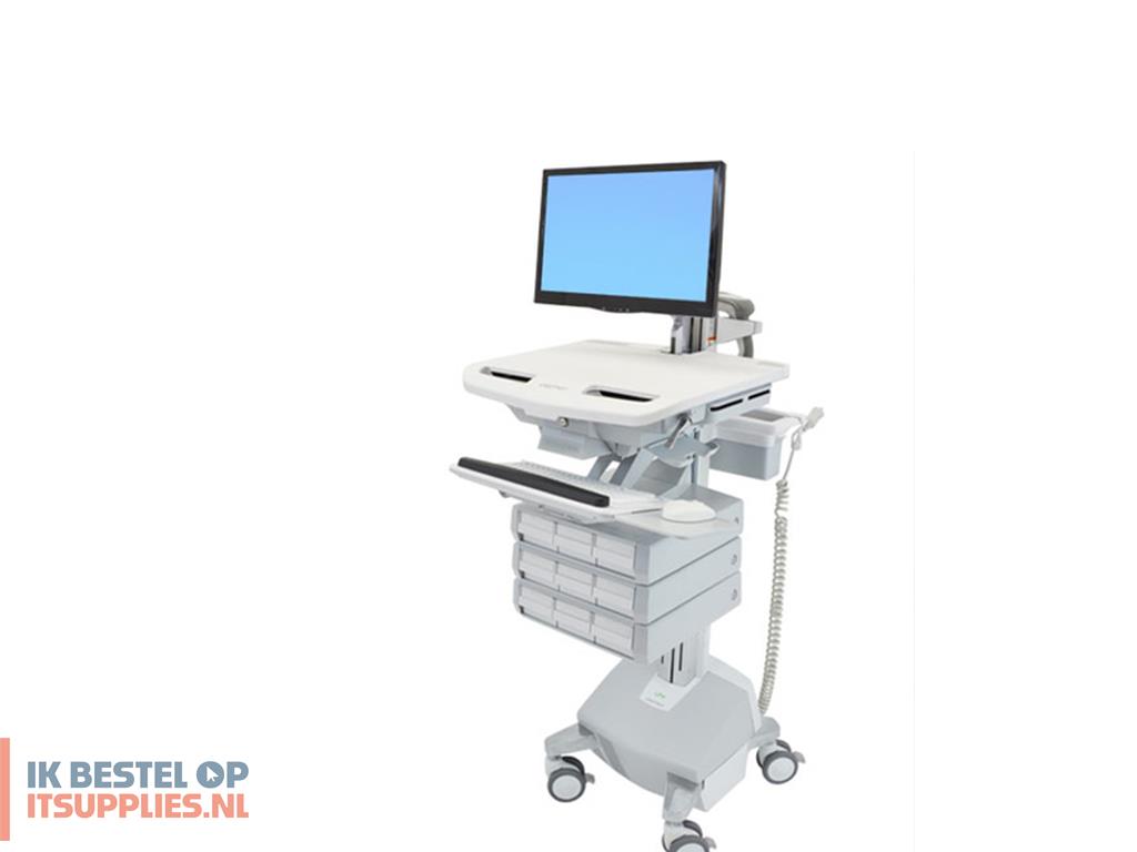 4532106-refurbished_ergotron_styleview_aluminium-_grijs-_wit_vlakke_paneel_multimediawagentje