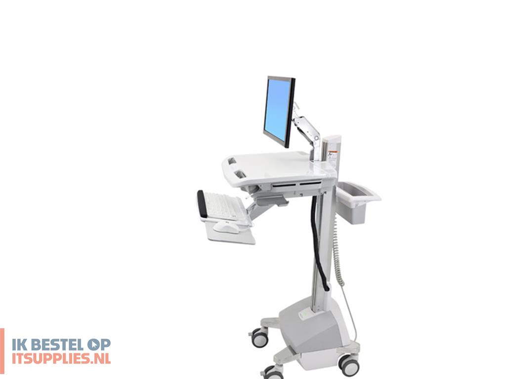 4801600-ergotron_styleview_aluminium-_grijs-_wit_vlakke_paneel_multimediawagentje