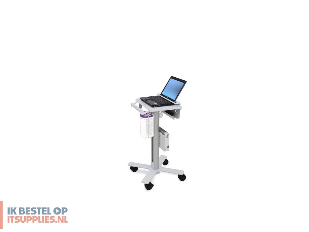 0210441-ergotron_styleview_laptop_cart-_sv10_aluminium-_wit_multimediawagentje