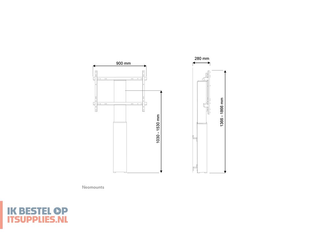 0553382-neomounts_plasma-w2250black_tv-bevestiging_2-54_m_100_zwart