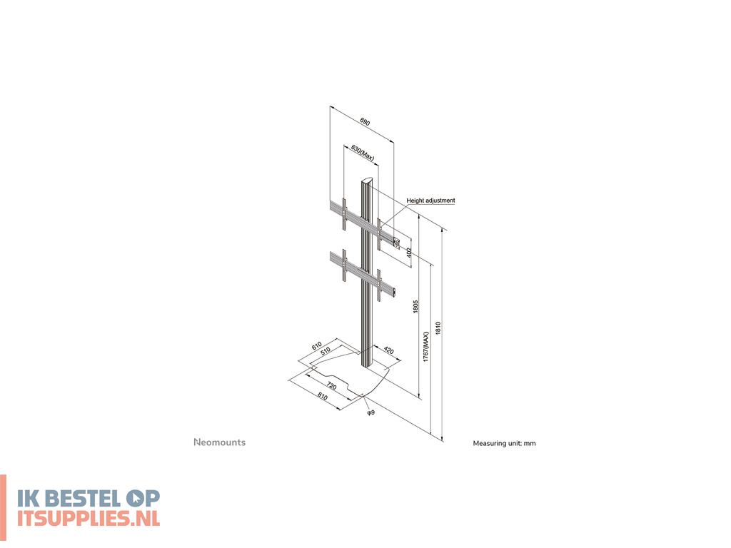 1657251-neomounts_nmpro-s12_bevestiging_voor_signage-beeldschermen_165-1_cm_65_zwart