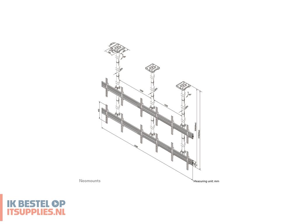 5023848-neomounts_nmpro-c32_bevestiging_voor_signage-beeldschermen_139-7_cm_55_zwart