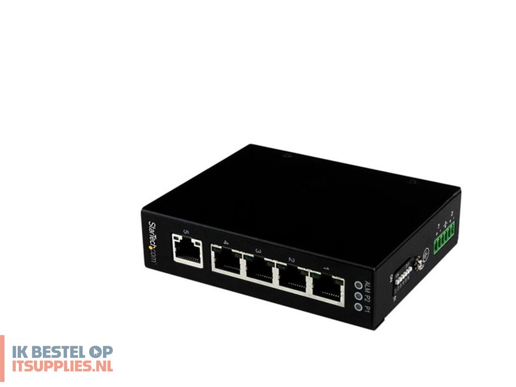 3517577-startechcom_ies51000_netwerk-switch_unmanaged_gigabit_ethernet_101001000_zwart