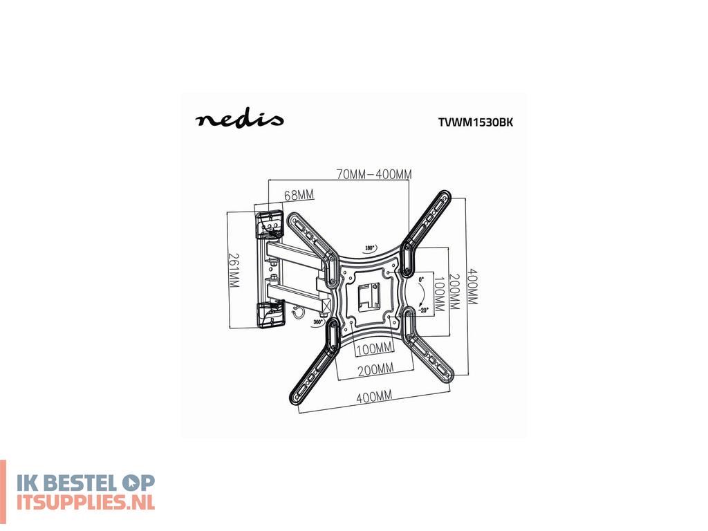 3419410-nedis_tvwm1530bk_tv-bevestiging_139-7_cm_55_zwart
