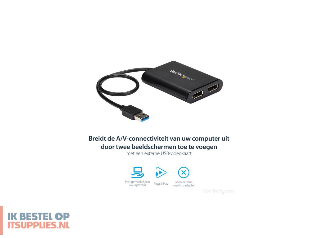 3757540-startechcom_usb32dp24k60_usb_grafische_adapter_4096_x_2160_pixels_zwart