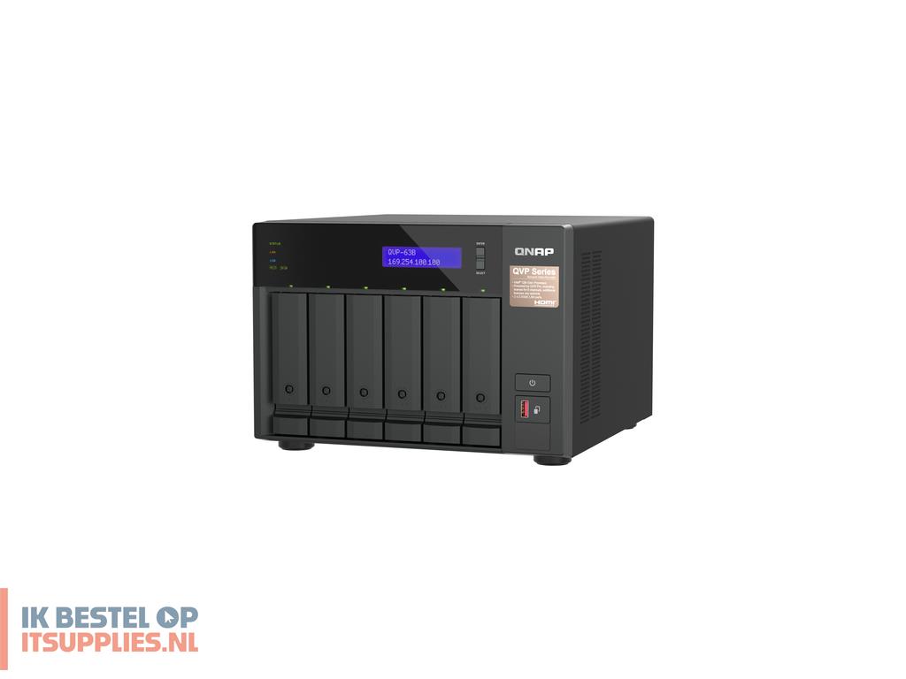 0923257-qnap_qvp-63b_data-opslag-server_nas_tower_intel_core_i3_16_gb_ddr4_0_tb_zwart