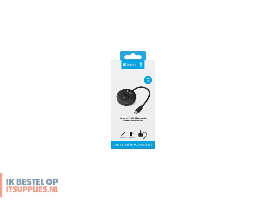 0030190-sandberg_136-47_basisstation_voor_opslagstations_usb_type-c_zwart