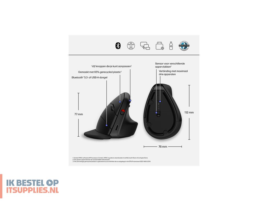 1616643-hp_925_ergonomic_vertical_wireless_mouse_muis_kantoor_rechtshandig_rf-draadloos_bluetooth_4000_dpi
