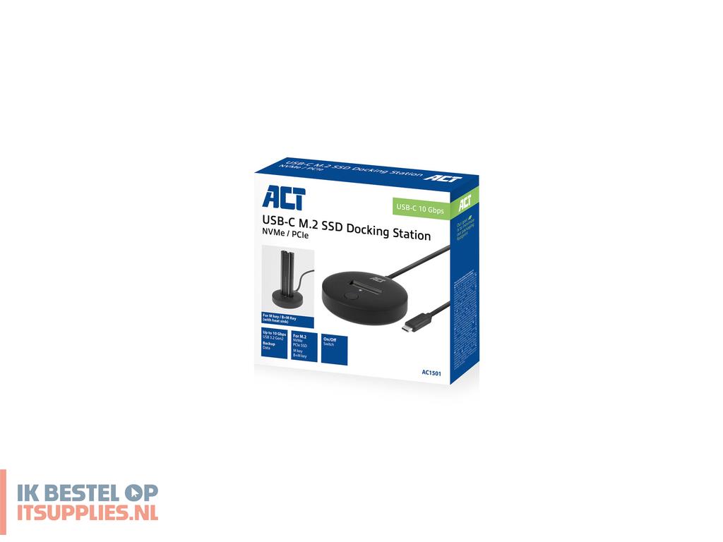 3223014-act_ac1501_basisstation_voor_opslagstations_usb_32_gen_2_31_gen_2_type-c_zwart