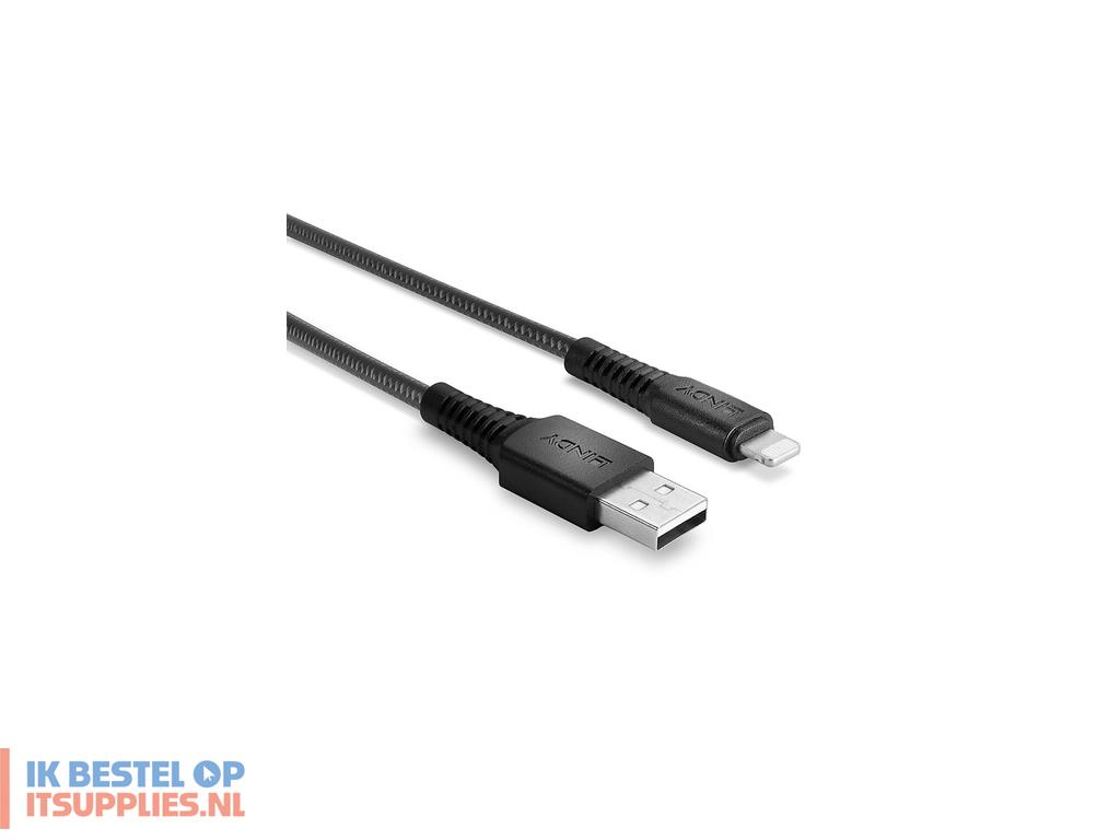 1621899-lindy_31290_lightning-kabel_0-5_m_zwart