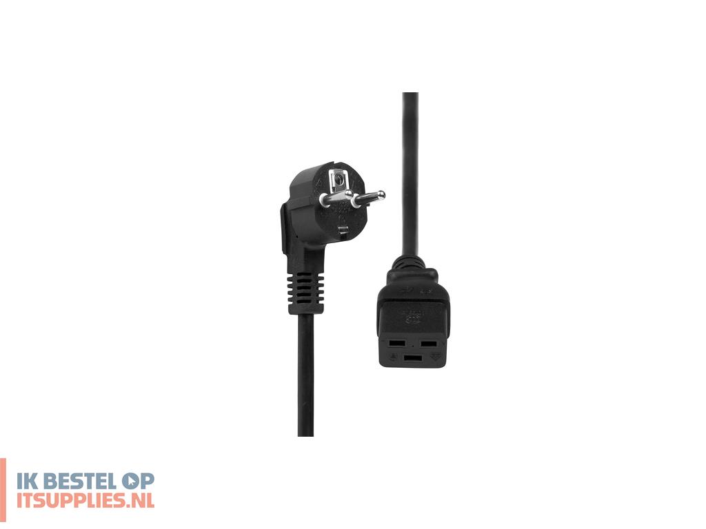 3035623-proxtend_pc-fac19-0005_electriciteitssnoer_zwart_0-5_m_netstekker_type_f_c19_stekker