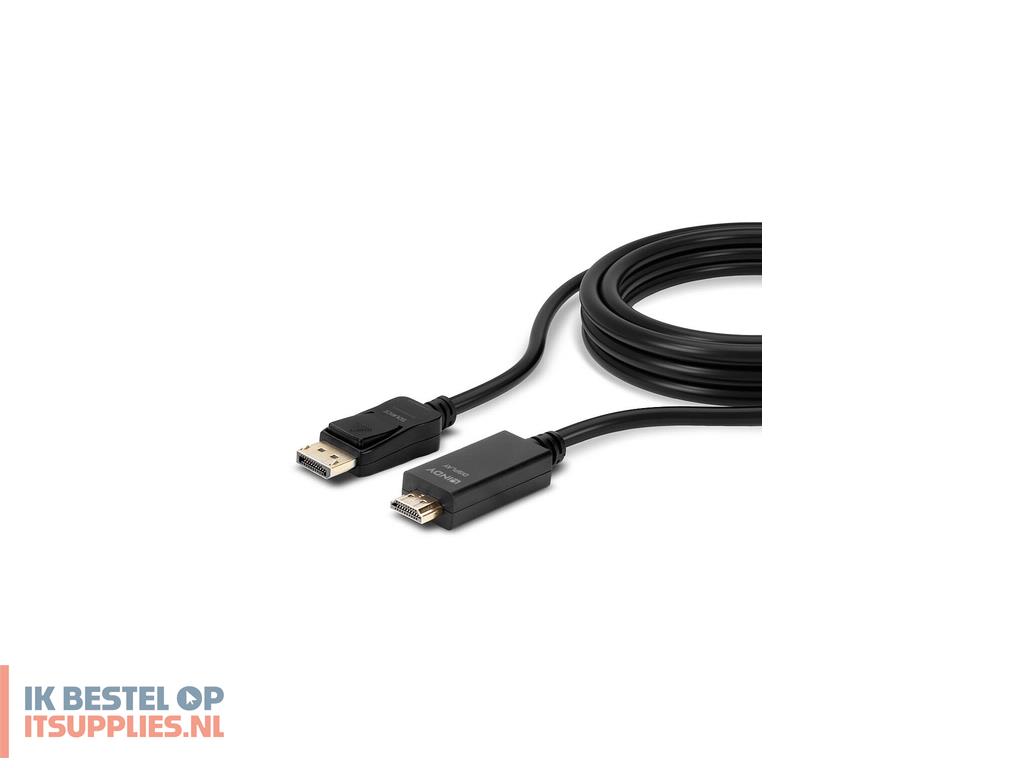 0153387-lindy_36923_video_kabel_adapter_3_m_displayport_hdmi_type_a_standaard_zwart