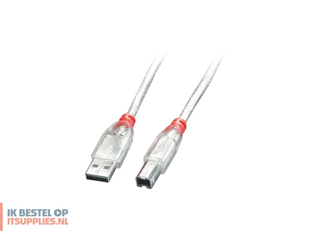 1844633-lindy_41754_usb-kabel_usb_20_3_m_usb_a_usb_b_transparant