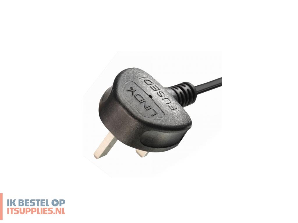 1724380-lindy_30428_electriciteitssnoer_zwart_2-5_m_netstekker_type_g_2_x_c5_stekker