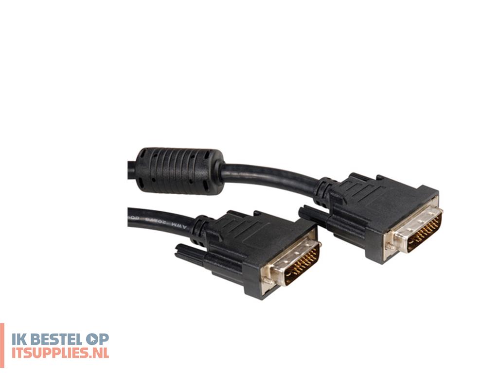 4718798-roline_11045555_dvi_kabel_5_m_dvi-d_zwart