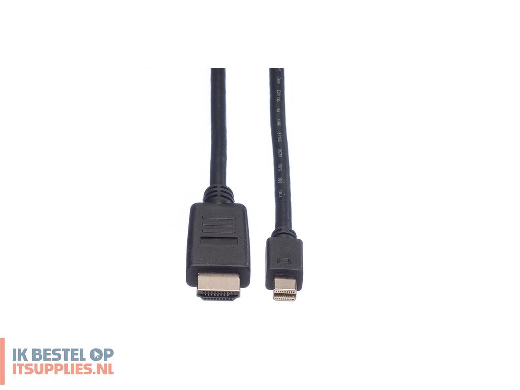 4631589-value_11995792_video_kabel_adapter_3_m_mini_displayport_zwart
