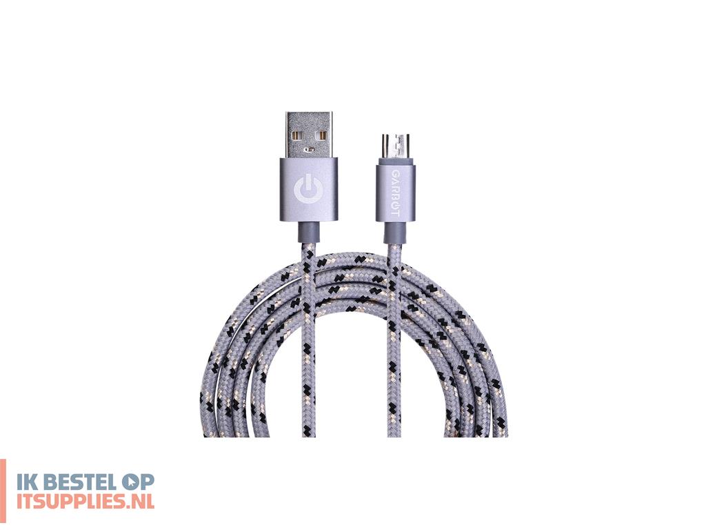 5303615-garbot_c-05-10195_usb-kabel_1_m_usb_a_micro-usb_b_zilver