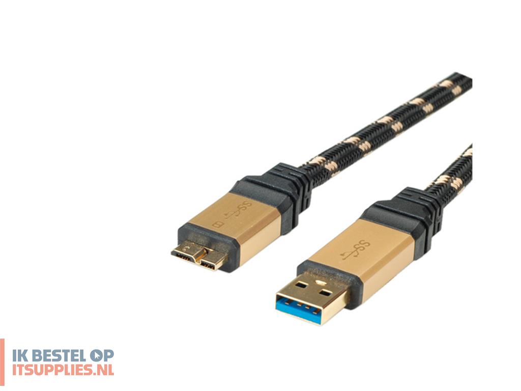 4552728-roline_11028879_usb-kabel_usb_32_gen_1_31_gen_1_2_m_usb_a_micro-usb_b_5_gbits_zwart-_goud