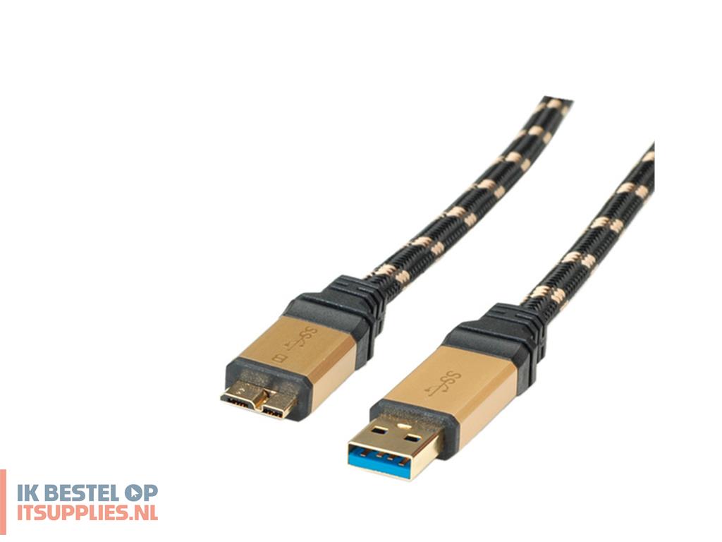 4556695-roline_11028879_usb-kabel_usb_32_gen_1_31_gen_1_2_m_usb_a_micro-usb_b_5_gbits_zwart-_goud