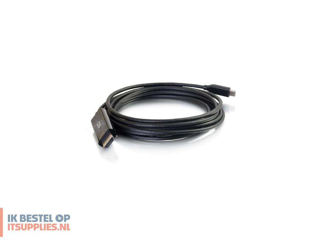 0228819-c2g_cg26888_video_kabel_adapter_0-91_m_usb_type-c_hdmi_type_a_standaard_zwart