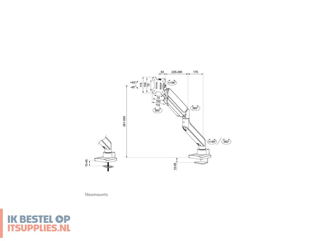 3605422-neomounts_ds70plus-450bl1_flat_panel_bureau_steun_124-5_cm_49_zwart
