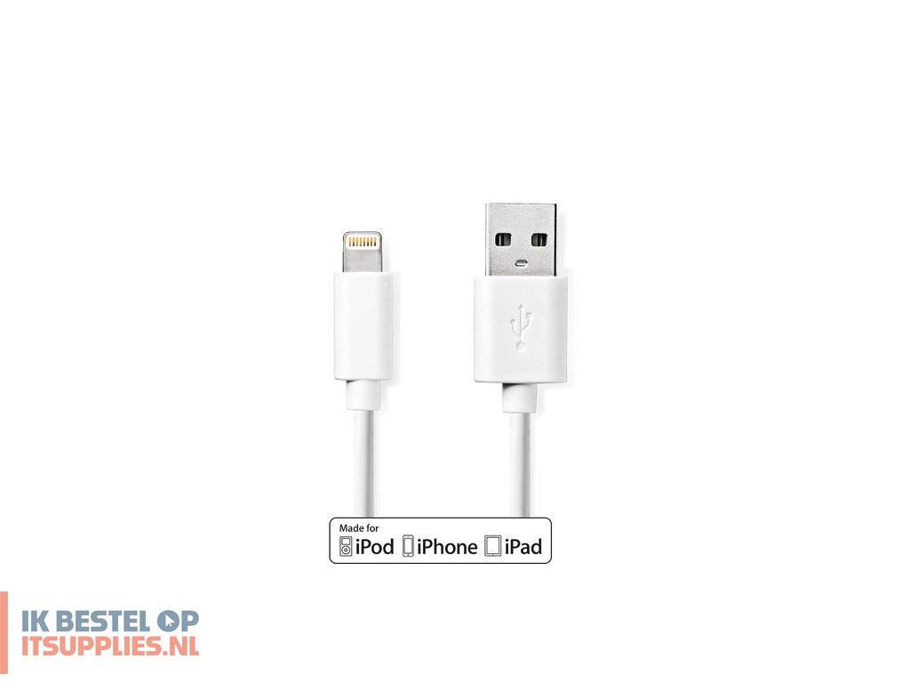 1853925-nedis_ccgl39300wt30_lightning-kabel_3_m_wit