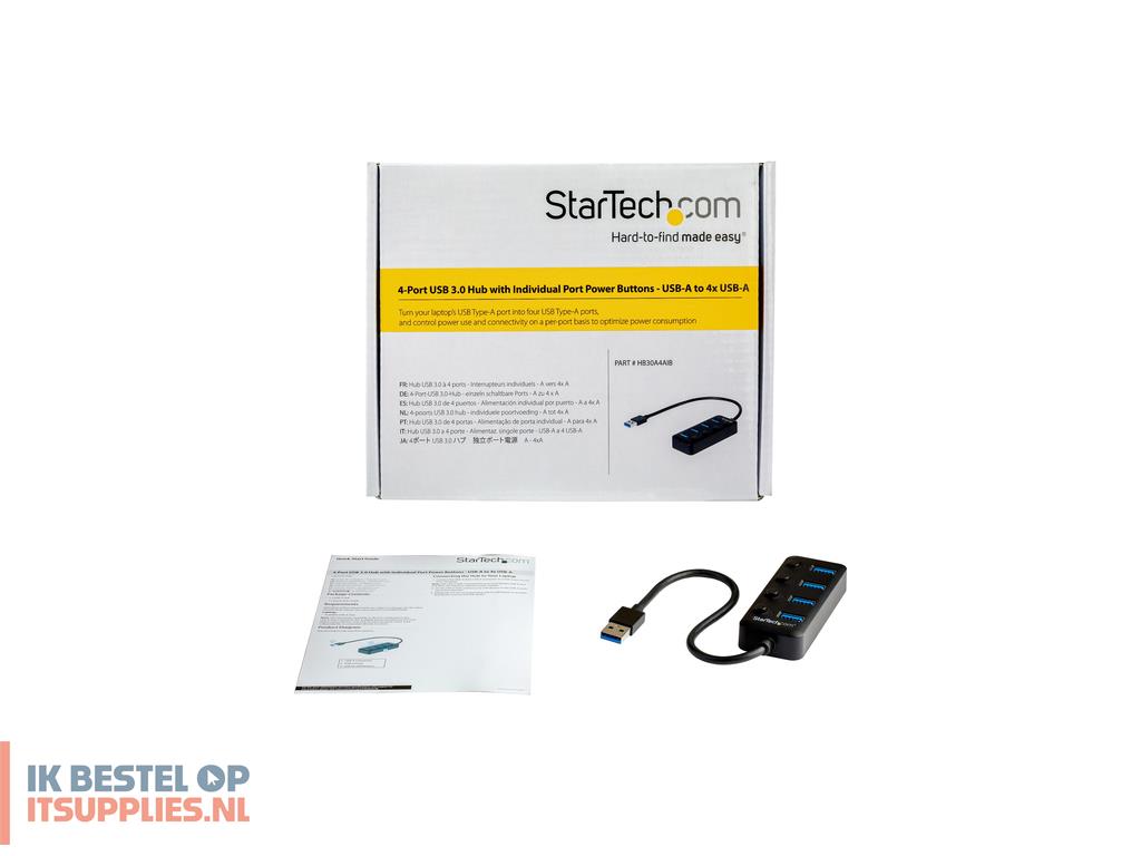 1905028-startechcom_hb30a4aib_interface_hub_usb_32_gen_1_31_gen_1_type-a_5000_mbits_zwart