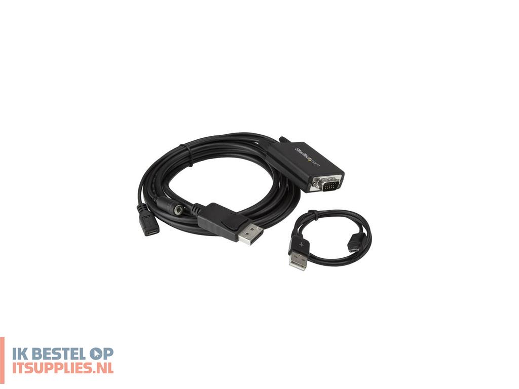 0140863-refurbished_startechcom_dp2vgaamm3m_video_kabel_adapter_vga_d-sub_zwart